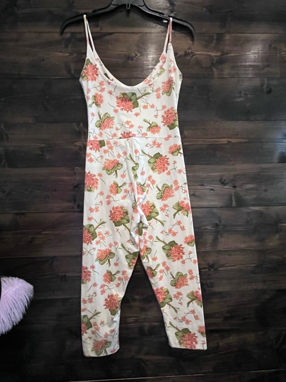 Betsey Johnson Vintage Jumpsuit/Romper Hydrangea Print - Picture 5 of 12